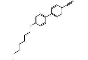 4'-Heptyloxy-4-cyanobiphenyl structure, CAS 52364-72-4