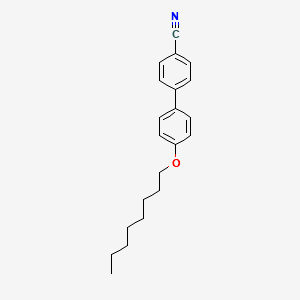 Octyloxycyanobiphenyl structure, CAS 52364-73-5