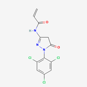 3-Propeneamido-1-(2,4,6-trichlorophenyl)-5-pyrazolone structure, CAS 52472-98-7