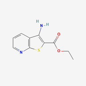 Ethyl 3-aminothieno[2,3-b]pyridine-2-carboxylate structure, CAS 52505-46-1