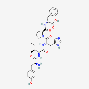 Tyrosinyl-isoleucinyl-histidinyl-prolinyl-phenylalanine structure, CAS 52530-60-6