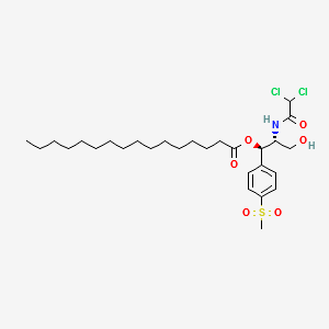 Thiamphenicol palmitate structure, CAS 52628-58-7