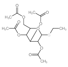 Ethyl 2,3,4,6-tetra-O-acetyl-alpha-D-thioglucopyranoside structure, CAS 52645-73-5