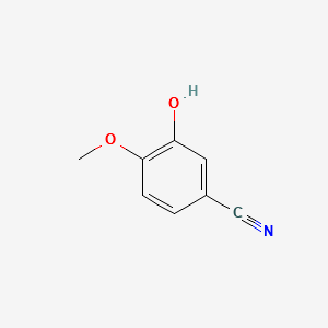 3-Hydroxy-4-methoxybenzonitrile structure, CAS 52805-46-6
