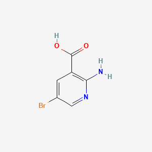 2-Amino-5-bromonicotinic acid structure, CAS 52833-94-0