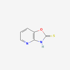 [1,3]Oxazolo[4,5-b]pyridine-2-thiol structure, CAS 53052-06-5