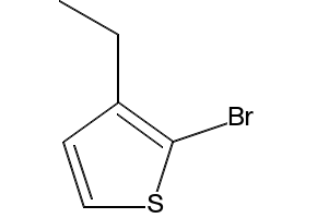 2-Bromo-3-ethylthiophene structure, CAS 53119-61-2