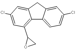 2-(2,7-Dichloro-9H-fluoren-4-yl)oxirane structure, CAS 53221-14-0