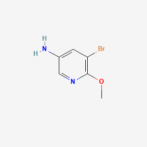 5-Amino-3-bromo-2-methoxypyridine structure, CAS 53242-18-5