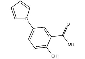 2-Hydroxy-5-(1H-pyrrol-1-yl)benzoic acid structure, CAS 53242-70-9