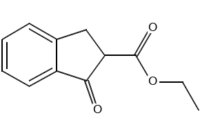 Ethyl 2,3-dihydro-5,6-dimethoxy-1-oxo-1H-indene-2-carboxylate structure, CAS 53295-44-6