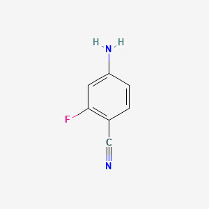 4-Amino-2-fluorobenzonitrile structure, CAS 53312-80-4