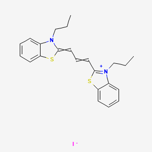 3,3'-Dipropylthiacarbocyanine iodide structure, CAS 53336-12-2