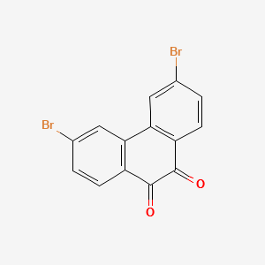 3,6-Dibromo-9,10-phenanthrenequinone structure, CAS 53348-05-3