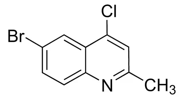 6-Bromo-4-chloro-2-methylquinoline structure, CAS 53364-85-5