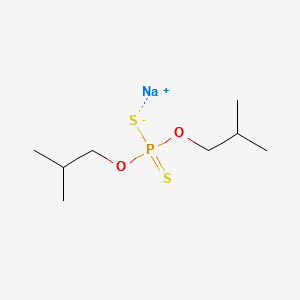 Sodium O,O-diisobutyl dithiophosphate structure, CAS 53378-51-1