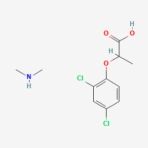 2-(2,4-Dichlorophenoxy)propanoic acid dimethylamine salt structure, CAS 53404-32-3
