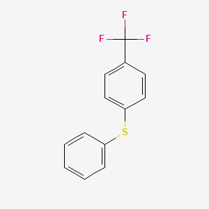 4-Trifluoromethyldiphenyl sulfide structure, CAS 53451-90-4