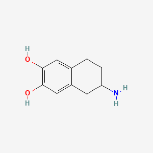 6-Amino-5,6,7,8-tetrahydro-2,3-naphthalenediol structure, CAS 53463-78-8