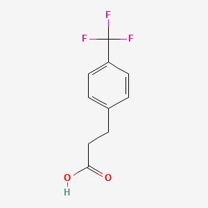 3-[4-(Trifluoromethyl)phenyl]propanoic acid structure, CAS 53473-36-2