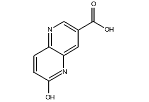4-Hydroxy-1,5-naphthyridine-3-carboxylic acid structure, CAS 53512-10-0