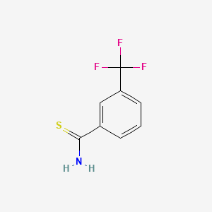 3-Trifluoromethylthiobenzamide structure, CAS 53515-17-6