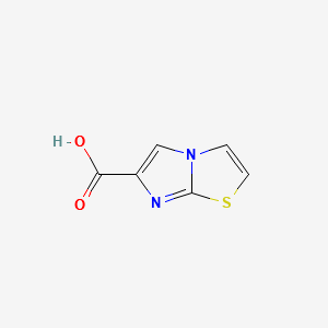 Imidazo[2,1-b][1,3]thiazole-6-carboxylic acid structure, CAS 53572-98-8