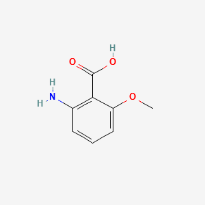 2-Amino-6-methoxybenzoic acid structure, CAS 53600-33-2