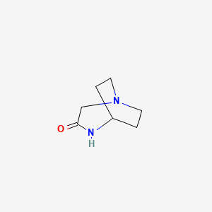 1,4-Diazabicyclo[3.2.2]nonan-3-one structure, CAS 53619-11-7