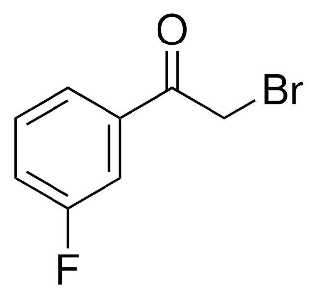 2-Bromo-1-(3-fluorophenyl)ethan-1-one structure, CAS 53631-18-8