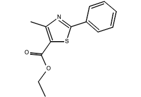 Ethyl 4-methyl-2-phenyl-1,3-thiazole-5-carboxylate structure, CAS 53715-64-3