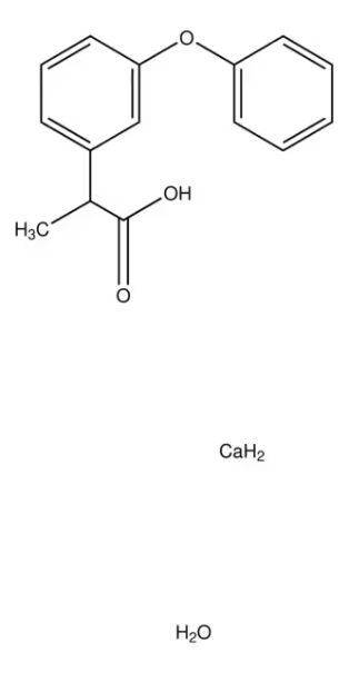 Fenoprofen calcium structure, CAS 53746-45-5