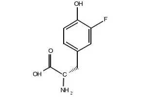 2-Fluoro-3-(4-hydroxyphenyl)propanoic acid structure, CAS 53786-98-4