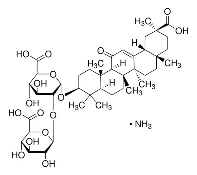 Glycyrrhizic acid ammonium salt structure, CAS 53956-04-0