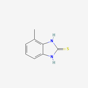 Methyl-2-mercaptobenzimidazole structure, CAS 53988-10-6