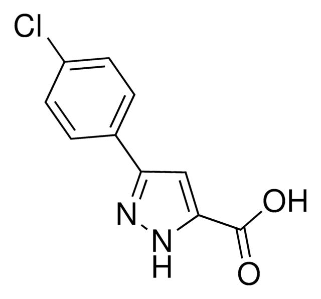 5-(4-Chlorophenyl)-1H-pyrazole-3-carboxylic acid structure, CAS 54006-63-2