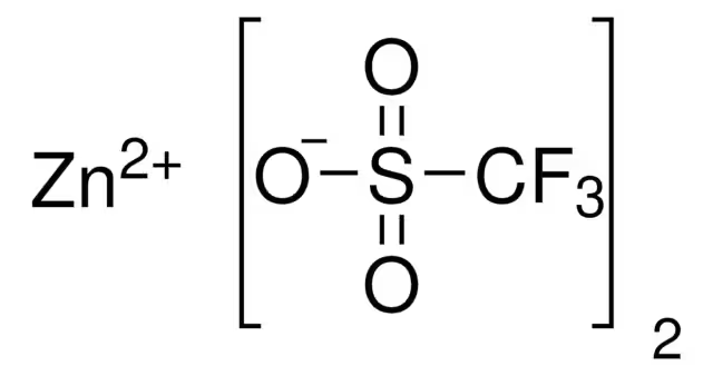 Zinc trifluoromethanesulphonate structure, CAS 54010-75-2