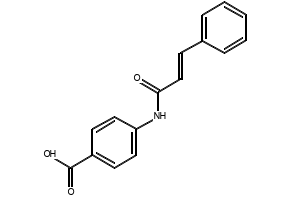 4-Cinnamamidobenzoic acid structure, CAS 54057-59-9