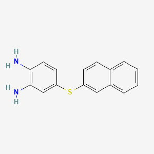 4-(2'-Naphthalenethio)-1,2-phenylenediamine structure, CAS 54092-93-2
