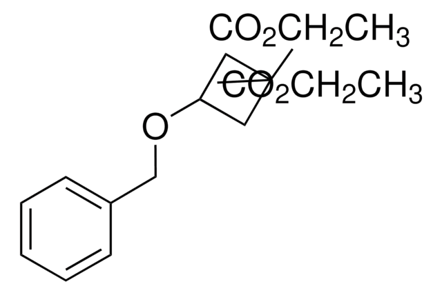3-Benzyloxycyclobutane-1,1-dicarboxylic acid diethyl ester structure, CAS 54166-15-3