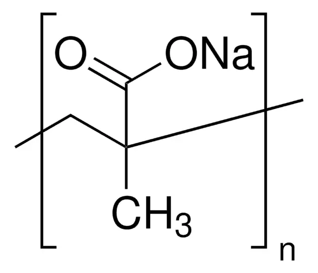 Sodium polymethacrylate structure, CAS 54193-36-1