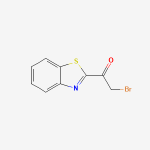 1-(1,3-Benzothiazol-2-yl)-2-bromo-1-ethanone structure, CAS 54223-20-0