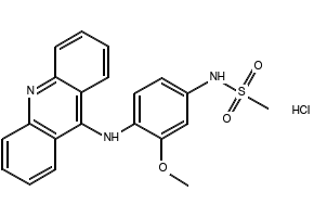 Amsacrine hydrochloride structure, CAS 54301-15-4