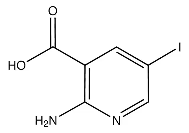 2-Amino-5-iodo-3-pyridinecarboxylic acid structure, CAS 54400-30-5