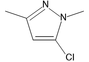 5-Chloro-1,3-dimethylpyrazole structure, CAS 54454-10-3