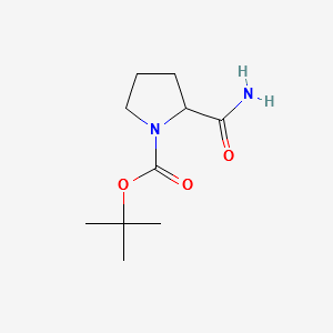 N-Boc-D-Prolinamide structure, CAS 54503-10-5