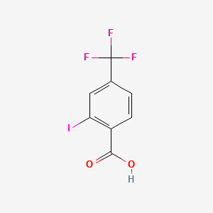 2-Iodo-4-trifluoromethylbenzoic acid structure, CAS 54507-44-7