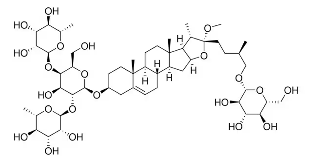 Methylprotodioscin structure, CAS 54522-52-0