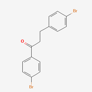 1,3-Bis(4-bromophenyl)propanone structure, CAS 54523-47-6