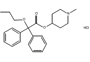 Propiverine hydrochloride structure, CAS 54556-98-8